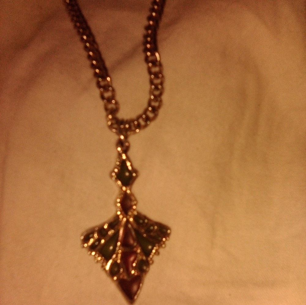 Art Deco necklace medallion